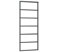 Sliding Door ESG Black Building Material Door Multi Patterns Multi Size vidaXL