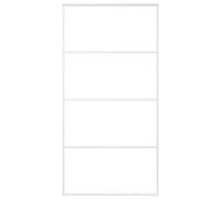 Sliding Door ESG Glass and Aluminium 102.5x205 cm White Interior vidaXL