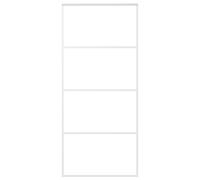 Sliding Door ESG Glass and Aluminium 90x205 cm White Barn Interior vidaXL