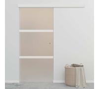 Sliding Door ESG Glass and Aluminium 90x212 cm Silver Berkfield Home Silver One Size