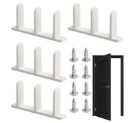 Sliding Door Floor Guide, Sliding Closet Door Bottom Guide - Rails with Screws Replacement Parts Track Hardware for Indoor Wardrobe Bedroom Bathroom Kitchen House