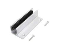 Sliding door floor rails featuring a plush inner lining that reduces noise by 80%, zinc alloy material compatible with glass doors from 0 to 14mm thickness range