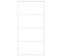 Sliding Door Frosted ESG Glass and Aluminium 102.5x205 cm White vidaXL