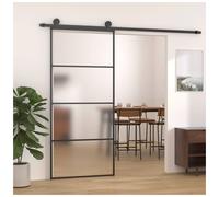 Sliding Door Gold 76x205cm Clear ESG Glass Aluminium Slim Quiet SoftCloseXL