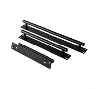 Sliding Door Handle Built From Premium Aluminum Alloy With Thickened Base And Ergonomic Round Profile(288mm black)