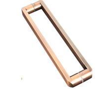 Sliding Door Handle, Commercial Square Door Handle for Garage, Patio, Closet and Home Office, Double Sided for Interior and Exterior Doors (Red Bronze, 94cm(37 in))
