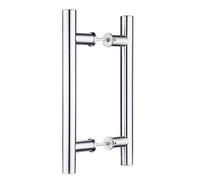 Sliding Door Handle, Double Sided Pull Handle for Glass and Wooden Doors, Fully Brushed for Smooth Operation