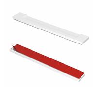 Sliding Door Handle for Kitchen Cabinet, Barn Door Self-Stick Door Handle, Pocket Door Handle for Sliding Closet Door, Pack of 2 Flat Handle Self-Adhesive No Screws Needed Door Handle - White Color