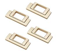 Sliding Door Handle, Recessed Pulls , Recessed Cupboard Cabinet Door Knobs Pulls Handles Gold Toolbox Recessed Flush Pull Handle Furniture Drawer Pulls for Home Kitchen Gold Cabinet Hardware,b ( Color
