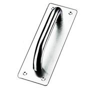 Sliding Door Handle, Tiberham Heavy Duty Stainless Steel Pull Push Door Handles with Back Plate, Gate Handle Toilet Door Pull Plate Wooden Cabinet Cupboard Handle Hardware (200 x 65 mm)