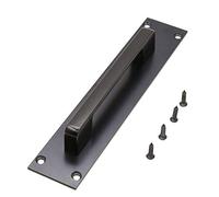 Sliding Door Handles, KAIISSA Surface Mounted Door Handle, Kitchen Push Plate & Handle Set, Door Knob Cabinet Cupboard Knobs Door Handle Closet Metal Handles with Screws for Kitchen Bedroom Bathroom