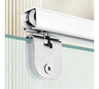 Sliding Door Hardware,24ft Sliding Glass Door Track Replacement Kit with Soft Close Top Hanger Assemblies for Smooth Operation - Ideal for Residential & Commercial Use, Easy Installation