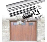 Sliding Door Hardware,Heavy Duty Hidden Sliding Barn Door Hardware Kit, Modern Invisible Track System for 4.9ft Wooden Barn Doors, Complete Set for Smooth Operation and Easy Installation