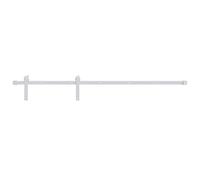 Sliding Door Hardware Kit 183 cm Steel White