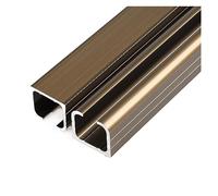 Sliding Door Hardware Kit 2.5" Thick Folding Partit Barn Door Track System Heavy-Du Wooden Rail for 1.0m Doors Easy Installat and Slish