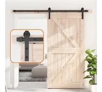 Sliding Door Hardware Kit, Door Track, Suitable for Single Door, Smooth and Quiet Track - Easy to Install(6.6FT(201CM))