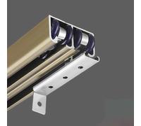 Sliding Door Hardware Kit for Double Track Barn & Closet Doors Adjustable 13ft/4m Champagne Accessories Easy Installat and Slish Design