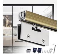 Sliding Door Hardware Kit for s Patio Doors - Clete Barn Door Track System Heavy-Du Sliding Rail Hardware for Modern Interior & Exterior Doors