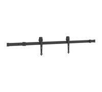 Sliding Door Hardware Kit Indoor Sliding Barn Door Track Steel Black vidaXL