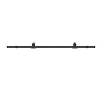 Sliding Door Hardware Kit Indoor Sliding Barn Door Track Steel Black vidaXL