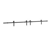 Sliding Door Hardware Kit Interior Door Barn Door Track Steel Black vidaXL
