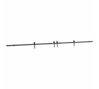 Sliding Door Hardware Kit Interior Door Barn Door Track Steel Black vidaXL