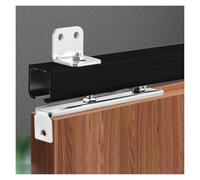 Sliding Door Hardware Kit - Soft Close Concealed Track with 8-Wheels Hanger Set for Smooth, Quiet Operation - Ideal for Space-Saving Interior Doors