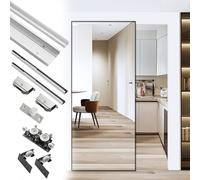 Sliding Door Hardware Kit, Trackless Pocket Door System for Barn, Smooth & Quiet Operation, Hidden Floating Door Track Set, Easy Installation, 600-1200 mm