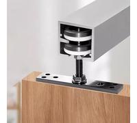 Sliding Door Hardware Repair Kit for Folding Doors 2m/6.6ft Top Rail System 4-Door (One Side Open) Closet Sliding Door Track Easy Installat & Sturdy