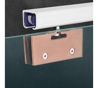 Sliding Door Hardware,Rose Gold Sliding Barn Door Hardware Kit with Soft Close, Modern 11ft Track Rail System for Closet or Pocket Doors, Unique Color Design for Easy Installation
