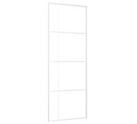 vidaXL Sliding Door ESG Glass and Aluminium 102.5x205 cm White Interior Door