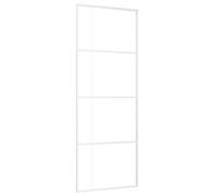 Sliding Door Inner Glass Door Sliding Barn Door Aluminium and ESG Glass vidaXL