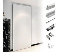 Sliding Door Kit 13.9ft (424cm) Bypass Hardware for Wood & Cosite Doors Seamless Sliding Track for Homes & Commercias