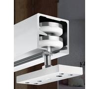 Sliding Door Kit 3 mm Thickness Bifold Door Track 30 48 36 59 inch, Folding Door Rail Kit for Sliding Barn Door, Commercial Screen Door Fold Guide(4-Door,1340mm/52.7inch)