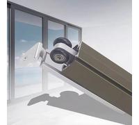 Sliding Door Kit 90300 cm Bypass Door Hardware Quiet & Smooth Closet Track System Easy Installation Invisible Rail Replacement (220 cm / 86.6 in)