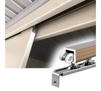 Sliding Door Kit Closet Door Track Hardware Kit, Top Hung Aluminum Sliding Door Rail Set - Fit Door Thickness 3-5 Cm, Kitchen Patio Laundry Pocket Door Guide(190 cm/74.6 inch)