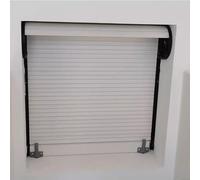 Sliding Door Kit - Customizable ABS Tambour Cabinet Door for Kitchen Closet and Campervan, Waterproof Pull Down Gate with Easy Install Track Hardware