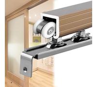 Sliding Door Kit - Hidden Track & Hardware Set for Single Wooden Barn Doors (20-75 Inch) - Complete Sliding Door Solution - Easy Installation & Design