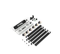 Sliding Door Kit, Sliding Door Kit, 6/6.6Foot Barn Door, Black Rail Kit, Suitable for Single Wooden Door, J Shape(6.6FT 201CM Rail Kit)