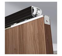 Sliding Door Kit - Track Rail Ceiling Wall Mount Pocket Door System with Pulley for Folding Panels and Wardrobe - Compatible with 24 to 84 Inch Doors