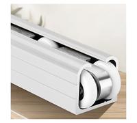 Sliding Door Kit Track Rail for Ceiling Wall Mount, Includes Pulley and Soft Close Mechanism, Ideal for Shower, Closet, and Barn Doors