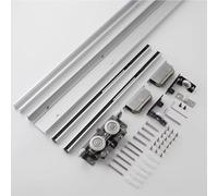 Sliding Door kit Track Rail Ghost Barn Door Hardware Kit, Heavy Duty Suspended Door Rail Set with Soft-Close Fit 40-50 Mm/ 1.6-2 in, Aluminium Alloy Trackless Floating Doors(36in/3ft/91cm)