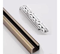 Sliding Door kit Track Rail Hanging Door Track and Rollers, Ceiling Wall Mount Box Rail Hardware Kit Single Tracks Set, DIY Cuttable Bifold Doors Rails Replacement(17.7ft/540cm)