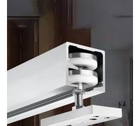 Sliding Door kit Track Rail Sliding Bifold Door Hardware with Track, Single Rail Bi Folding Barn Doors Hardwares for Cabinets, Slide Smoothly Quietly & Cuttable(400cm/157/13.1ft)
