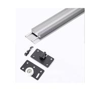 Sliding Door Kit Track Rail, Wardrobe Door Track, Aluminium Sliding Door Track Double,Sliding Door Slide Pulley Guide Rail, for Wardrobe Cabinet Glass Doors(Silver,230cm/90.6in)