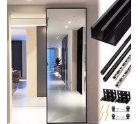 Sliding Door Kit - Trackless Hardware for Single Wooden Door, Invisible Design for Barn Doors, Suitable for Various Installations