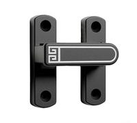 Sliding Door Latch Adjustable Height Barn Door Lock Zinc Alloy, Dual Locking Positions for Various Door Types