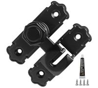 Sliding Door Latch No-Punching Privacy Protection, Metal Safety Inside Locking Hardware for Bedroom, Balcony, Kitchen, Backyard, Barn, Apartment, School, College, Dorm Privacy and Security