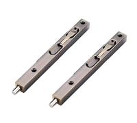 Sliding Door Lock,2 Packs Bolt Flush Latch Locks Concealed Doors Security Bolts Slide Bolted with Screws for Bedroom(Green Patina,12in)