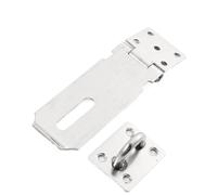 Sliding Door Lock 3pcs Thickened Stainless Steel Padlock Hasps Heavy Duty Door Clasp Lock Latch Fixing Fittings 3Inch 4Inch 5Inch for 90 180 for Doors